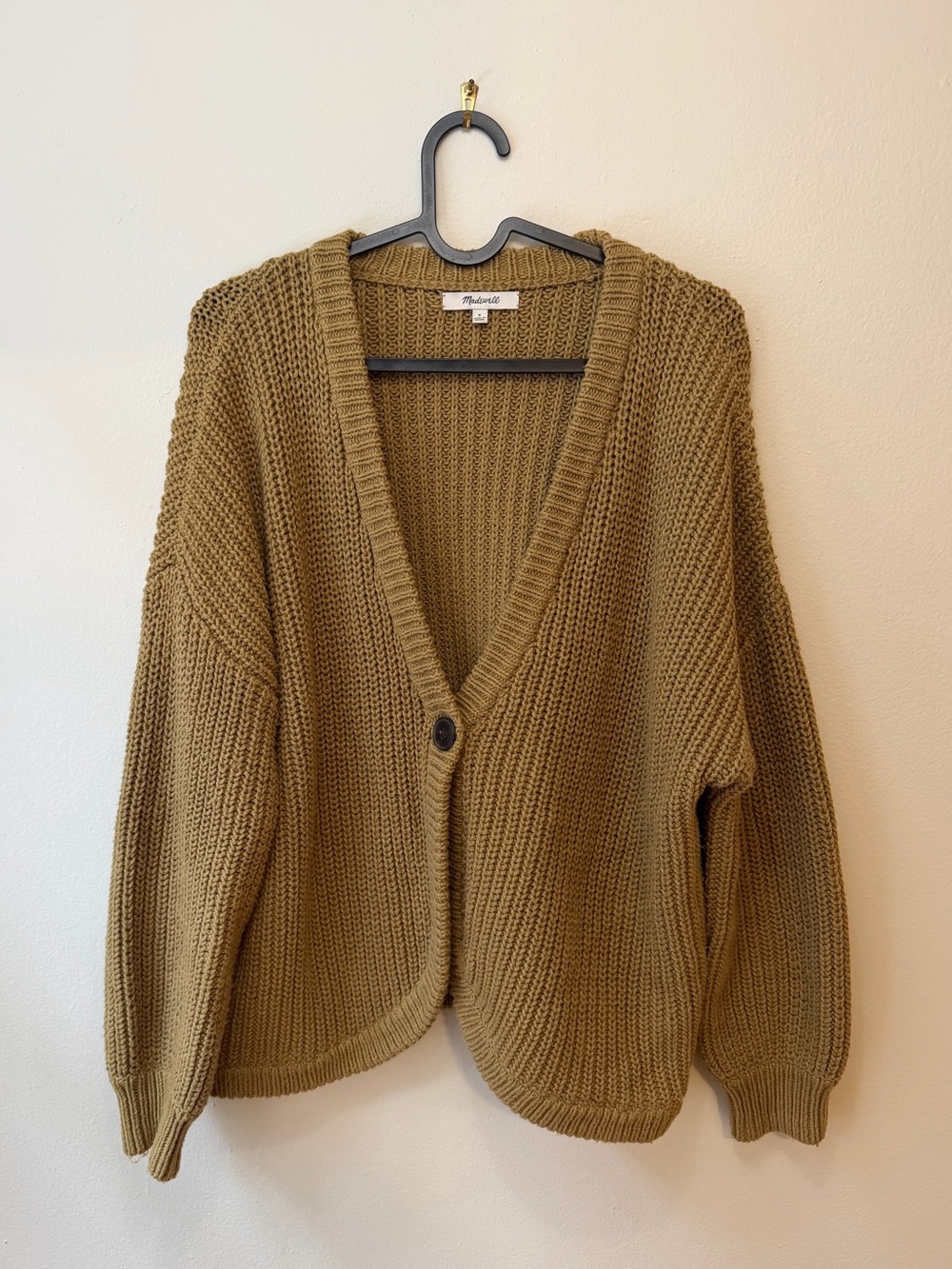 Madewell Chunky Knit Cardigan Sweater